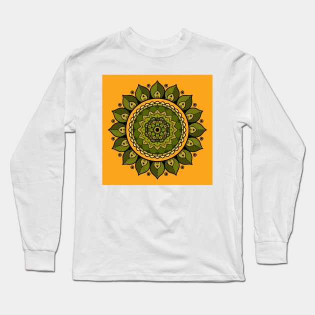 Floral Mandalas 212 (Style:2) Long Sleeve T-Shirt by luminousstore